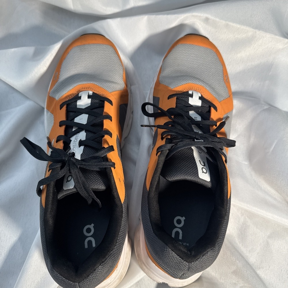 On Running Cloudrunner mens running shoes orange/gray Sz 12 - Picture 5 of 8